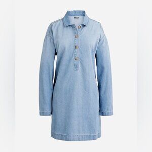 J.crew Popover dress in chambray